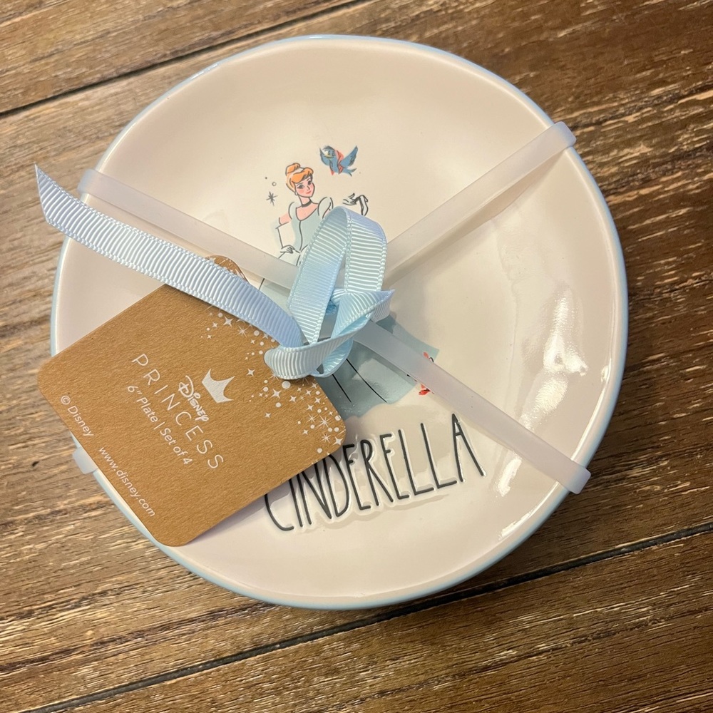 Rae Dunn Cinderella plates from Disney Princess collection